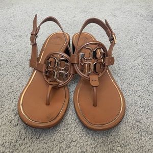 Tory Burch Women’s Miller Block Heel Sandals, size 7.5